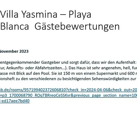 Yasmina Playa Blanca