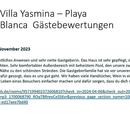 Yasmina * Playa Blanca